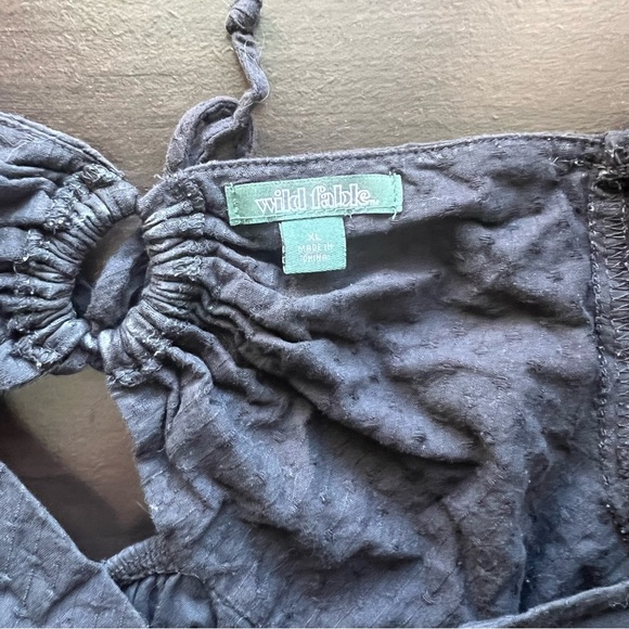 Wild Fable Black Flowy Mini Dress Size XL - Picture 8 of 8